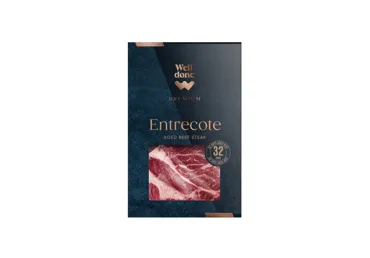 Liellopa gaļas antrekota steiks WELL DONE PREMIUM bez kaula 220g