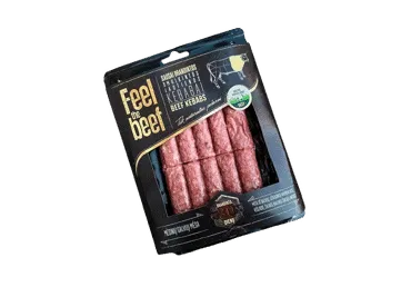 Sausai brandintos smulkintos jautienos kebabai FELL THE BEEF, 500 g