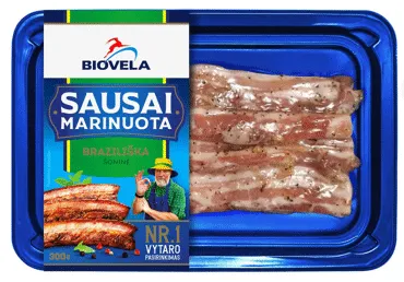 Sausai marinuoti BRAZILIŠKI kiaulienos šoninės kepsneliai, 300 g