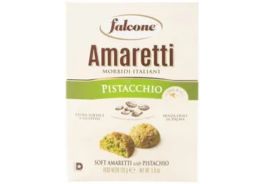 Sausainiai AMARETTI su pistacijomis, 170 g