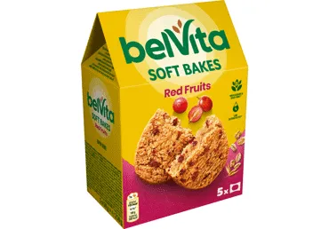 Mīkstie pilngraudu cepumi ar ogām BELVITA 250g
