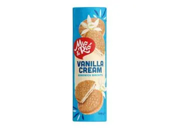 Sausainiai DUO su vanilės skonio įdaru MIO&RIO, 500 g