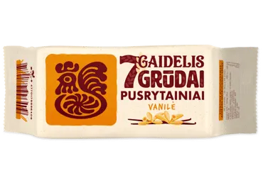Vanilės skonio sausainiai GAIDELIS 7 GRŪDAI, 160 g