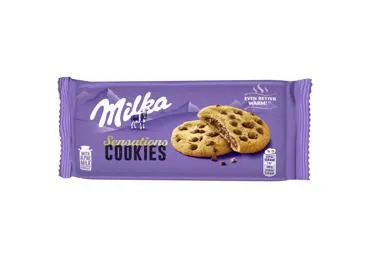 Sausainiai MILKA su pien. šokolado gab. ir pieninio šok. įd., 156 g