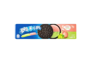 Sausainiai OREO, vynuogių ir persikų skonio, 97 g