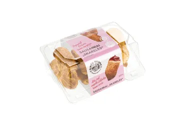 Sausainiai SKARELĖS su avietėmis, 320 g