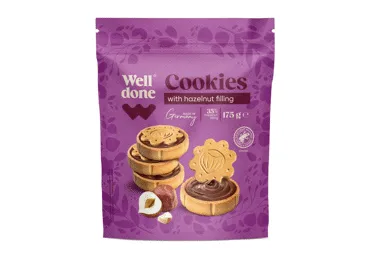 Cepumi ar lazdu riekstu pildījumu WELL DONE 175g