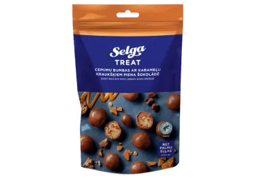 Cepumu bumbas SELGA ar karameļu kraukšķiem 120g