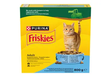 Sausas kačių ėdalas FRISKIES su lašiša ir daržovėmis, 800 g