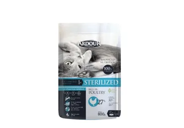 Sausas kačių ėdalas su paukštiena ARDOUR STERILISED, 800 g
