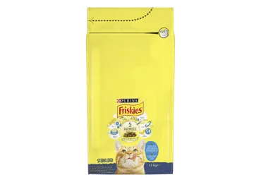 Sausā kaķu barība FRISKIES lasis-darzeņi 1.5kg