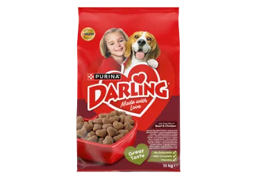 Sausas šunų ėdalas su mėsa ir daržovėmis DARLING, 10 kg