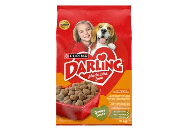 Sausas šunų ėdalas DARLING su paukštiena, 10 kg
