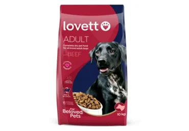Sausas šunų ėdalas LOVETT su jautiena, 10 kg