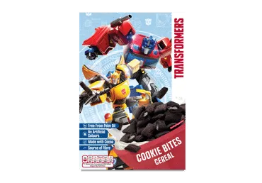 Sausi pusryčiai kakavinės pagalvėlės TRANSFORMERS, 375 g