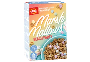 Sausi pusryčiai OHO MARSH MALLOWS BEACH PARTY, 325 g