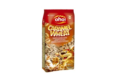 Sausi pusryčiai OHO CARAMEL WHEAT, 150 g