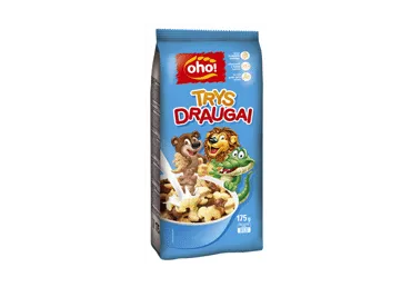 Sausi pusryčiai OHO! TRYS DRAUGAI, 175 g