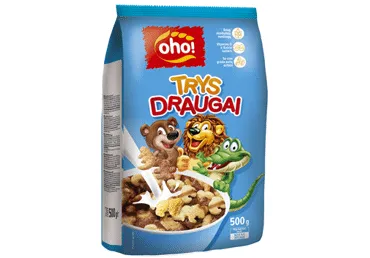 Sausi pusryčiai OHO TRYS DRAUGAI, 500 g