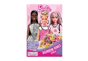 Sausi pusryčiai spalvoti žiedeliai BARBIE, 350 g