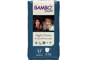Sauskelnės BAMBO DREAMY NIGHT, 15-35 kg, 10 vnt., 10 vnt.
