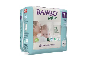 Sauskelnės BAMBO NATURE 1 (2-4 kg.), 22 vnt.