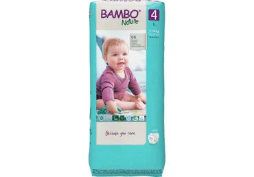 EKO sauskelnės BAMBO NATURE 4 7-14 kg, 48 vnt.