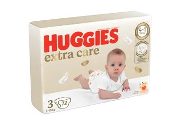 Sauskelnės HUGGIES EXTRA CARE 3, 6-10 kg, 72 vnt.