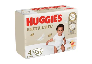 Sauskelnės HUGGIES EXTRA CARE 4, 8-16 kg, 60 vnt.