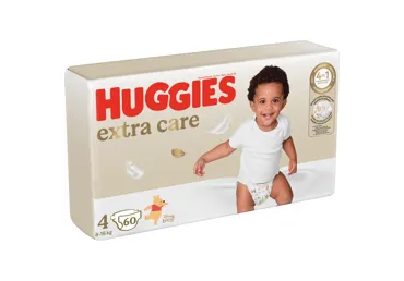 Sauskelnės HUGGIES EXTRA CARE 4, 8-16 kg, 60 vnt.