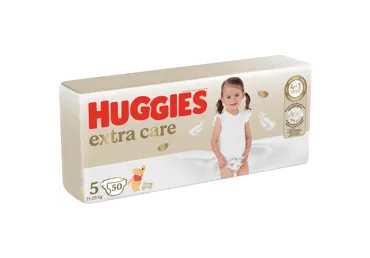 Sauskelnės HUGGIES EXTRA CARE 5, 11-25 kg, 50 vnt.