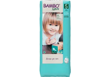 Sauskelnės-kelnaitės BAMBO NATURE 5 (11-17 kg), 38 vnt.