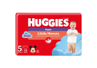 Sauskelnės-kelnaitės HUGGIES PANTS 5 JUMBO BOY, 12-17 kg, 34 vnt.