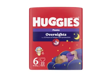 Sauskelnės kelnaitės Huggies Pants Overnights, 6 d., 15-25kg , 22vnt.