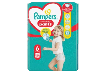 Sauskelnės-kelnaitės PAMPERS Pants, Carry Pack, 6 dydis, 19 vnt.