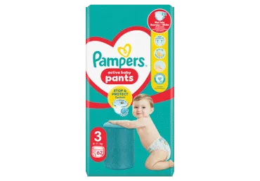 Sauskelnės-kelnaitės PAMPERS Pants, Jumbo Pack, 3 dydis, 62 vnt.