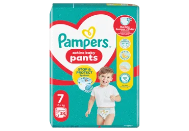 Sauskelnės-kelnaitės PAMPERS Pants, Jumbo Pack, 7 dydis, 38 vnt.