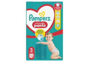 Sauskelnės-kelnaitės PAMPERS Pants, Mega Pack, 3 dydis, 128 vnt.