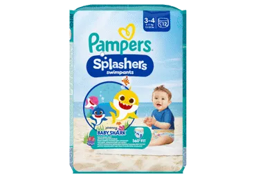 Sauskelnės-kelnaitės PAMPERS Pants Splashers, 3 dydis, 6 - 11 kg, 12 vnt.