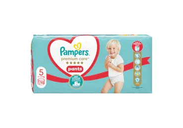 Sauskelnės-kelnaitės PAMPERS Premium Care Pants, Jumbo Pack Plus, 5 dydis, 52 vnt.