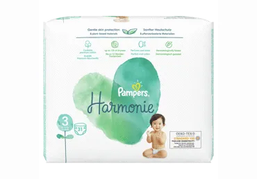 Sauskelnės PAMPERS Harmonie, Value Pack, 3 dydis, 31 vnt.