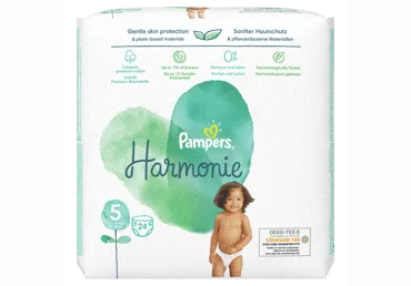 Sauskelnės PAMPERS Harmonie, Value Pack, 5 dydis, 24 vnt.