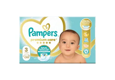 Sauskelnės PAMPERS Premium Care, Mega Box, 3 dydis, 120 vnt.