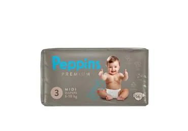 Sauskelnės PEPPINS PREMIUM, 6–10 kg,56vnt