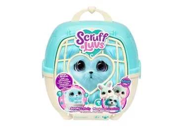 SCRUFF-A-LUVS pliušinis gyvūnėlis, zils, 19 cm