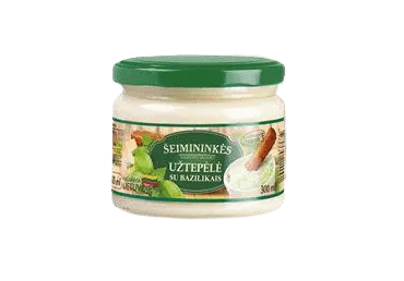 ŠEIMININKĖS užtepėlė su bazilikais, 58 % rieb., 280 g