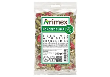 Sėklų mišinys su džiovintomis spanguolėmis ARIMEX, 200 g