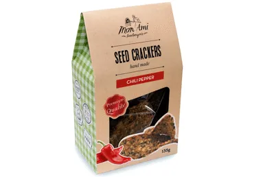 Sėklų traškiai su aitriosiomis paprikomis MON AMI, 135 g