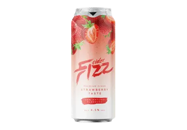 Sidras FIZZ, braškių skonio, 4,5%, 0,5 l, skardinė D