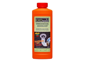 Sifonų ir kanalizacijos valiklis VERDANČIOS GRANULĖS, 500 g